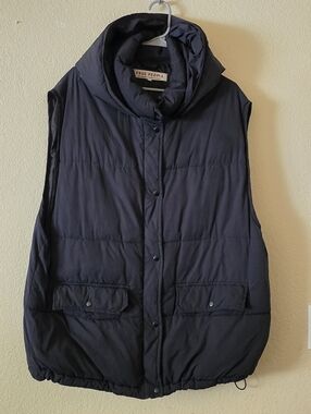 Free People Black Quilted Puffer Vest Size XL